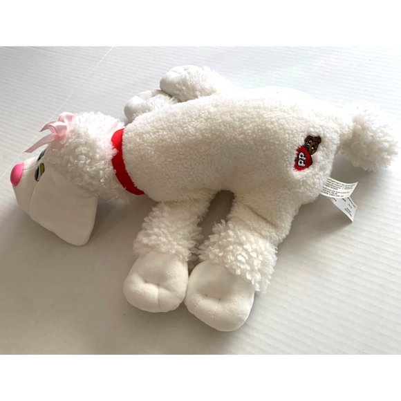 Basic Fun 2020 Pound puppies white Plush Dog Stuffed Animal Toy 20 in Length Poo - Picture 2 of 6